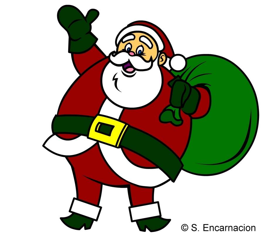 Santa Claus Clipartsanta Color In Clipart Christmas Black And ...