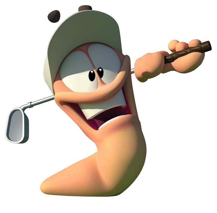 Worms-crazy-golf-golfer-worm | Capsule Computers - Gaming ...