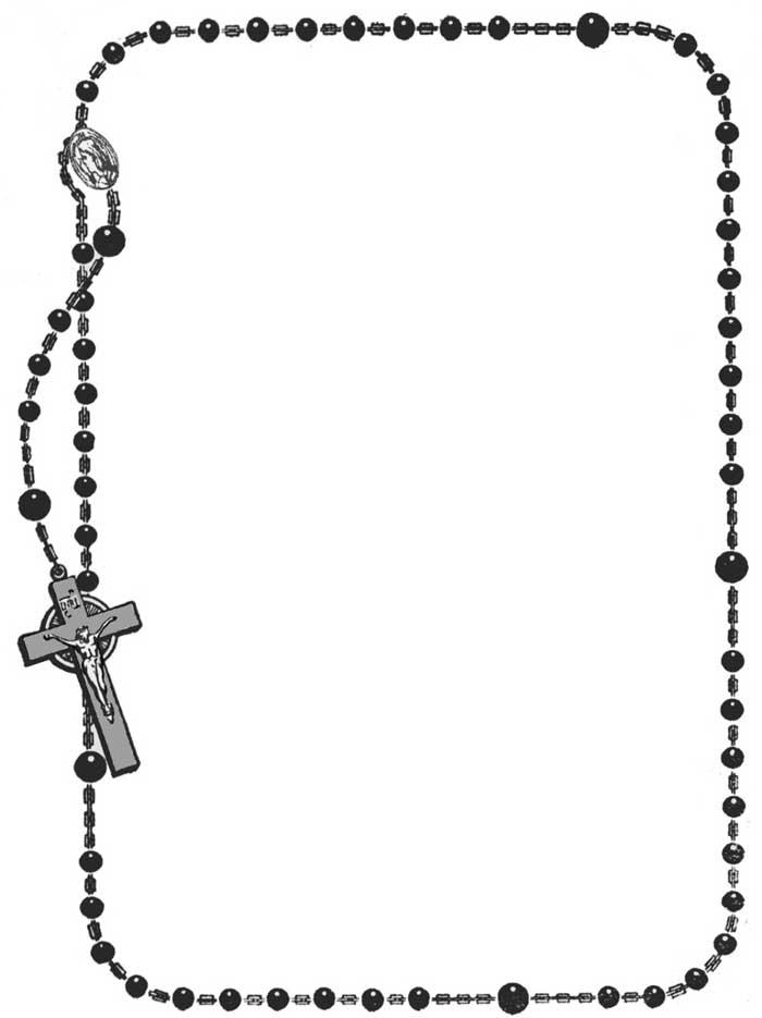 Coloring Book: Rosary Frame (