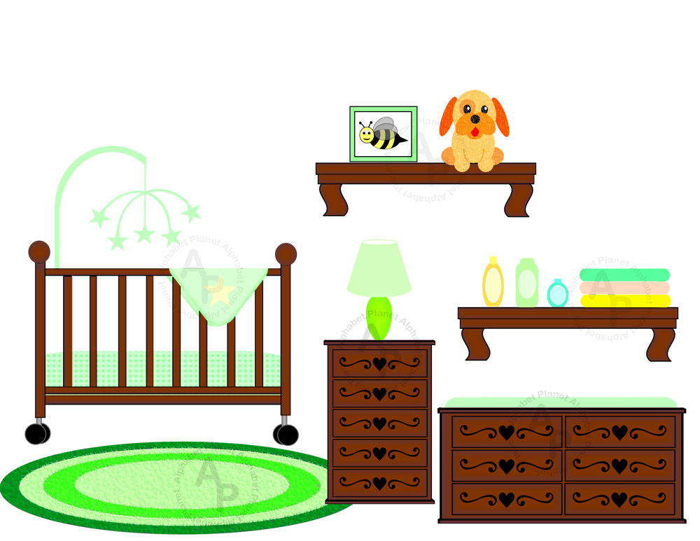 Baby Unisex Neutral Nursery Crib Changing by SunkissedGraphics2