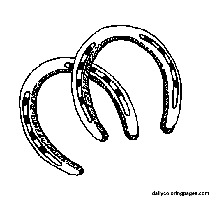 Drawing Of Horseshoes - Cliparts.co