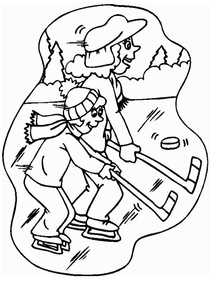 Coloring Page - Hockey coloring pages 2