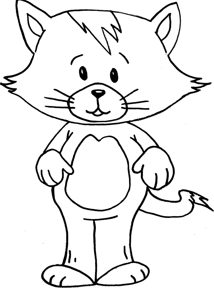 Simple Cartoon Kitten Images & Pictures - Becuo