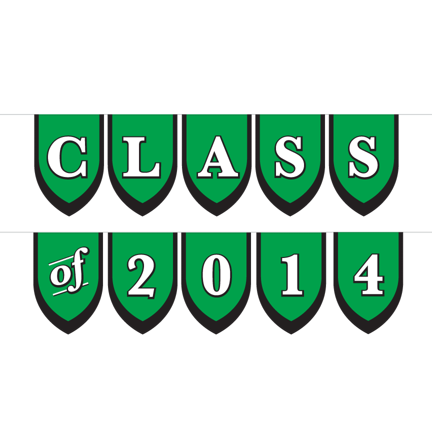 Graduation Banner with Multiple Phrases, Green & Black ...