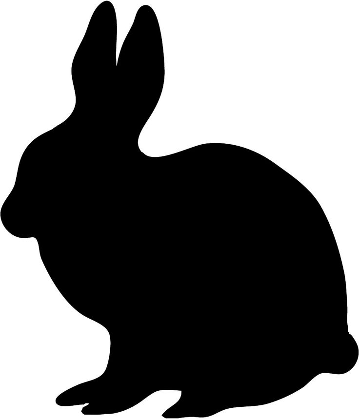 hare silhouette black | Animal sillouettes | Pinterest