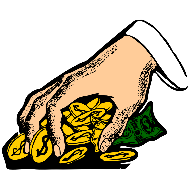 Clipart - money grabber