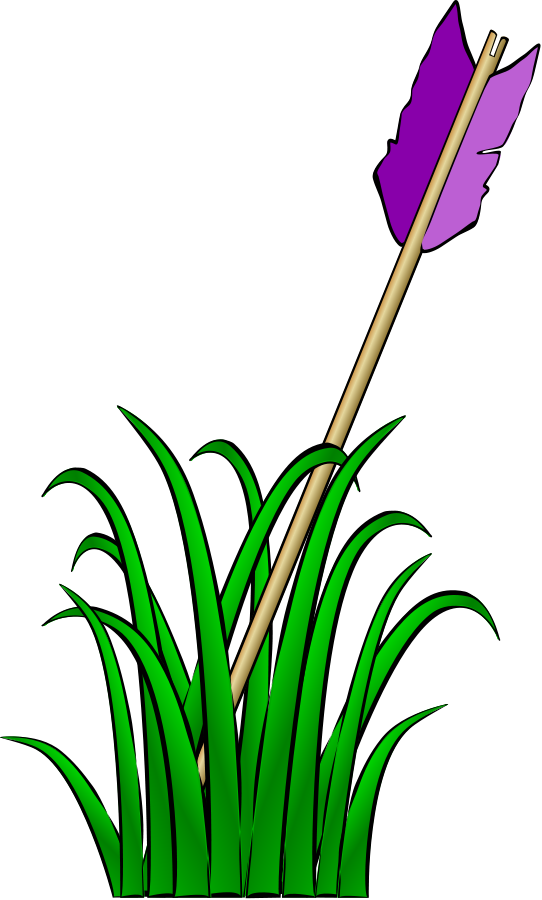 Arrow in the grass large 900pixel clipart, Arrow in the grass ...