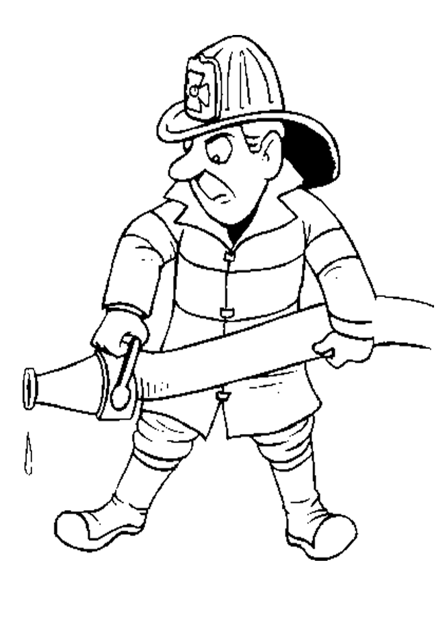 Free Printable Firefighter Coloring Pages For Kids - ClipArt Best ...