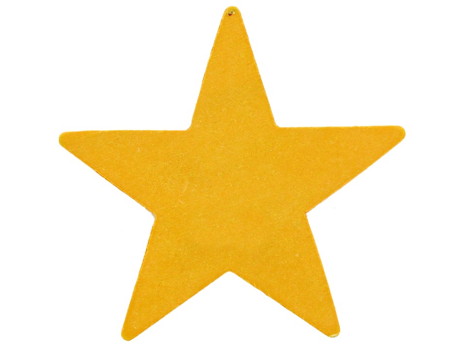 Lara's Crafts Small Yellow Star Painted Shape | Shop Hobby Lobby ...
