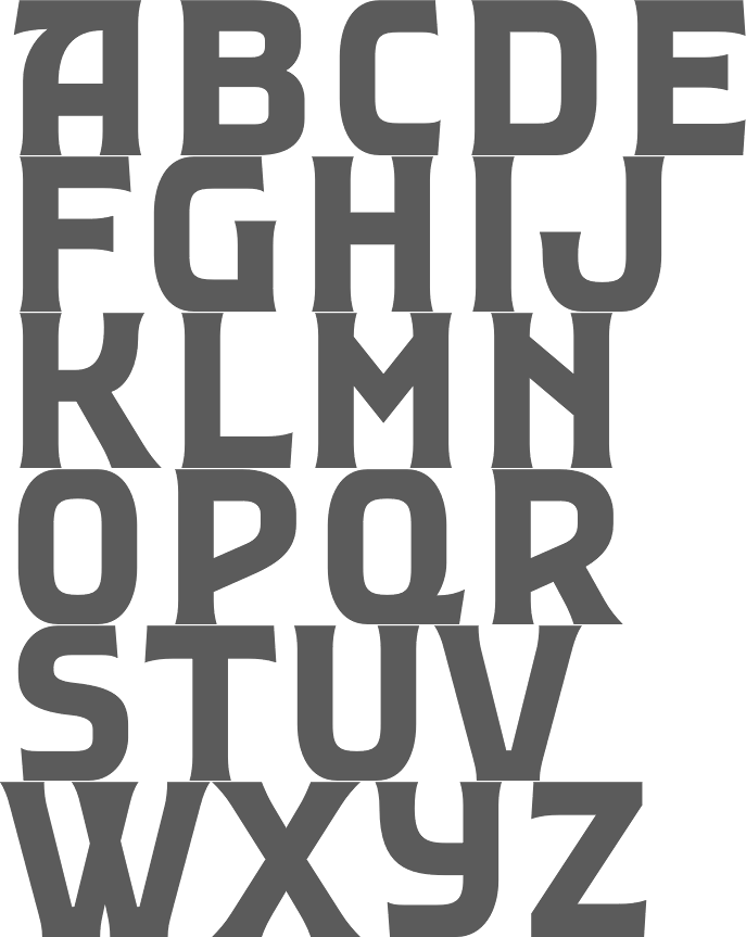 Brutalist typefaces