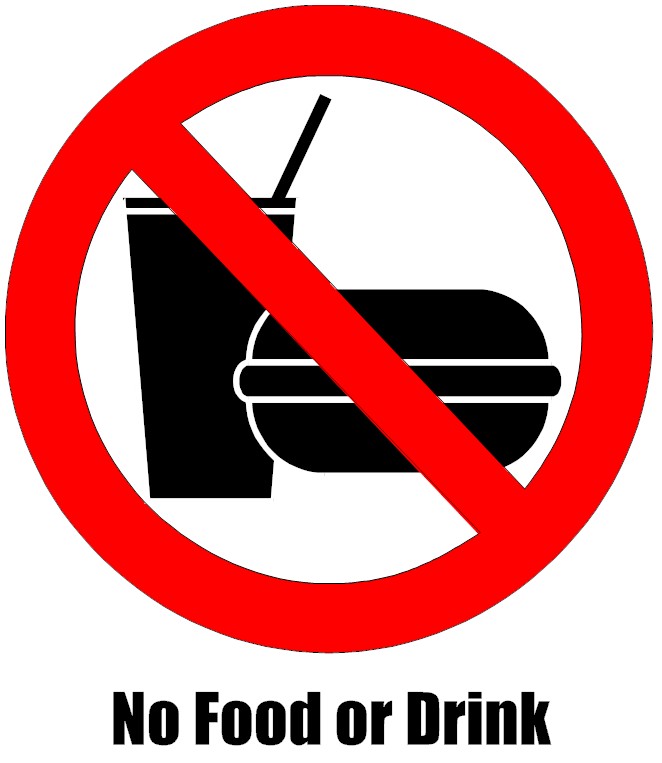 Clipart No Food Drink