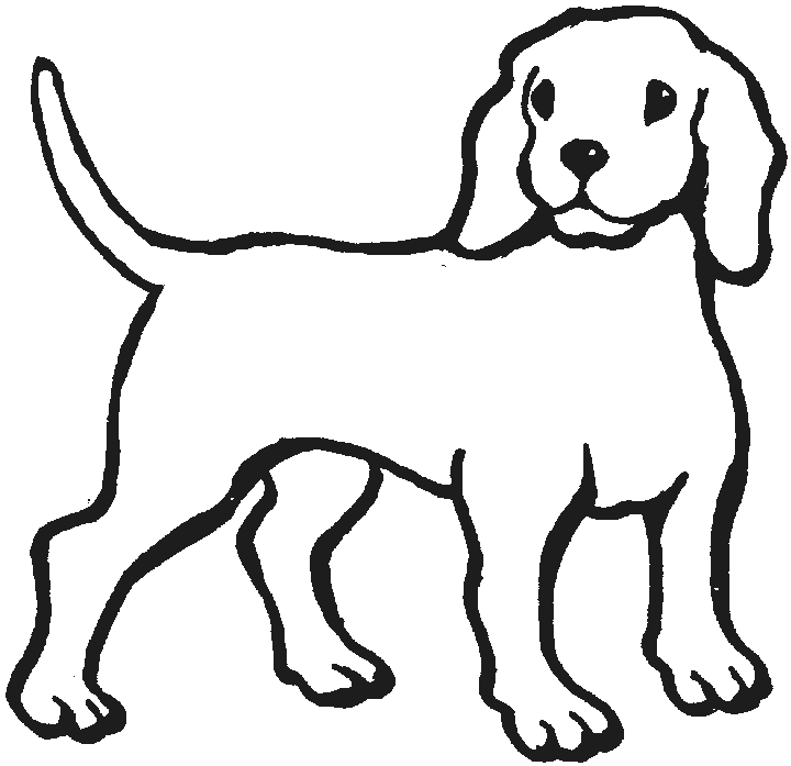 Outline Of A Dog - Cliparts.co