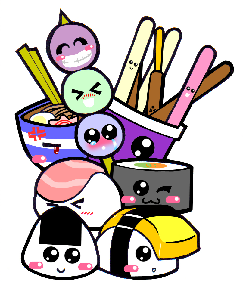 Japanese foods wallpaper :. by Chazx3 on deviantART