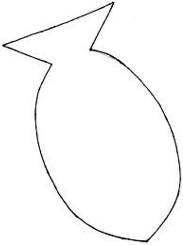 Simple Fish Outline Clip Art