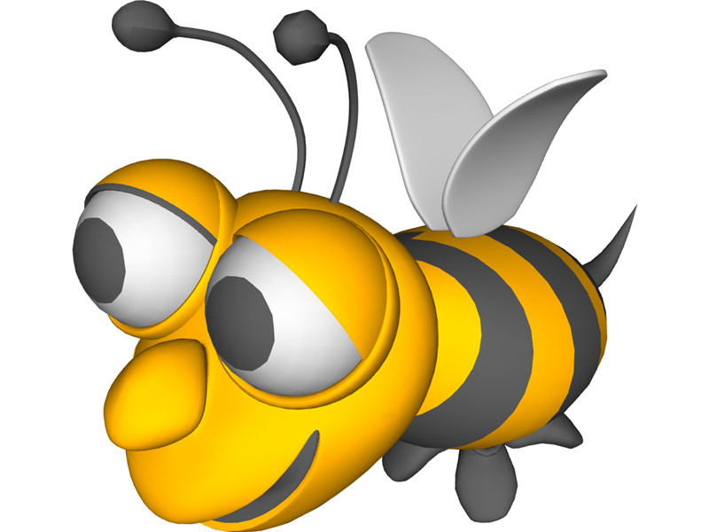 Bee Cartoon 3D Model Download | 3D CAD Browser