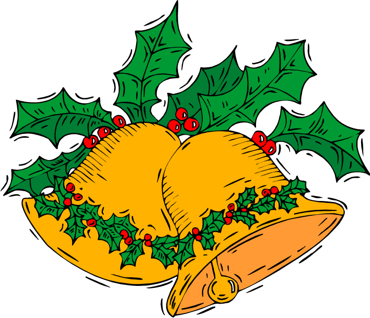 Pix For > Clipart Christmas Bells