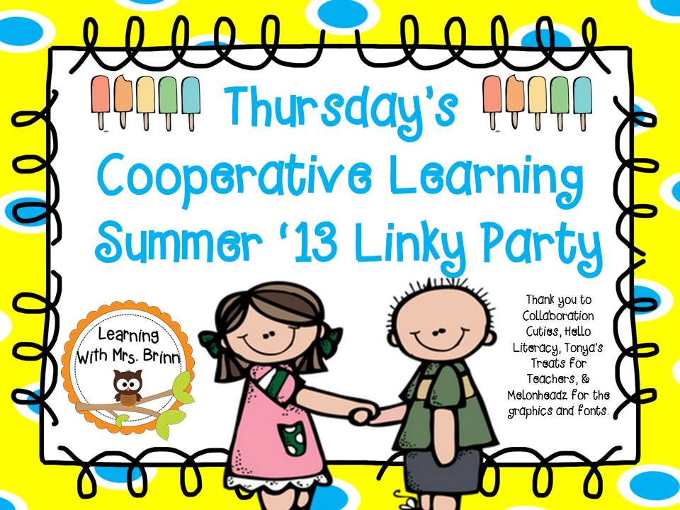 Learning With Mrs. Brinn: Thursday's Cooperative Learning #6
