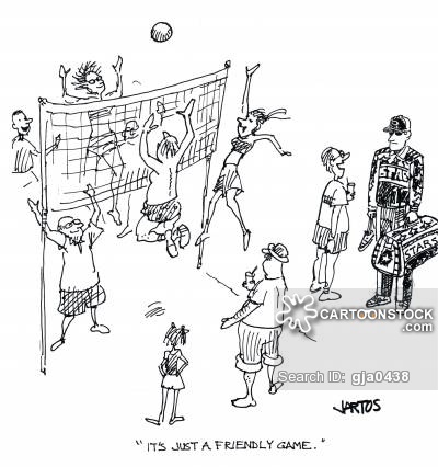 Volleyball Match Cartoons and Comics - funny pictures from ...