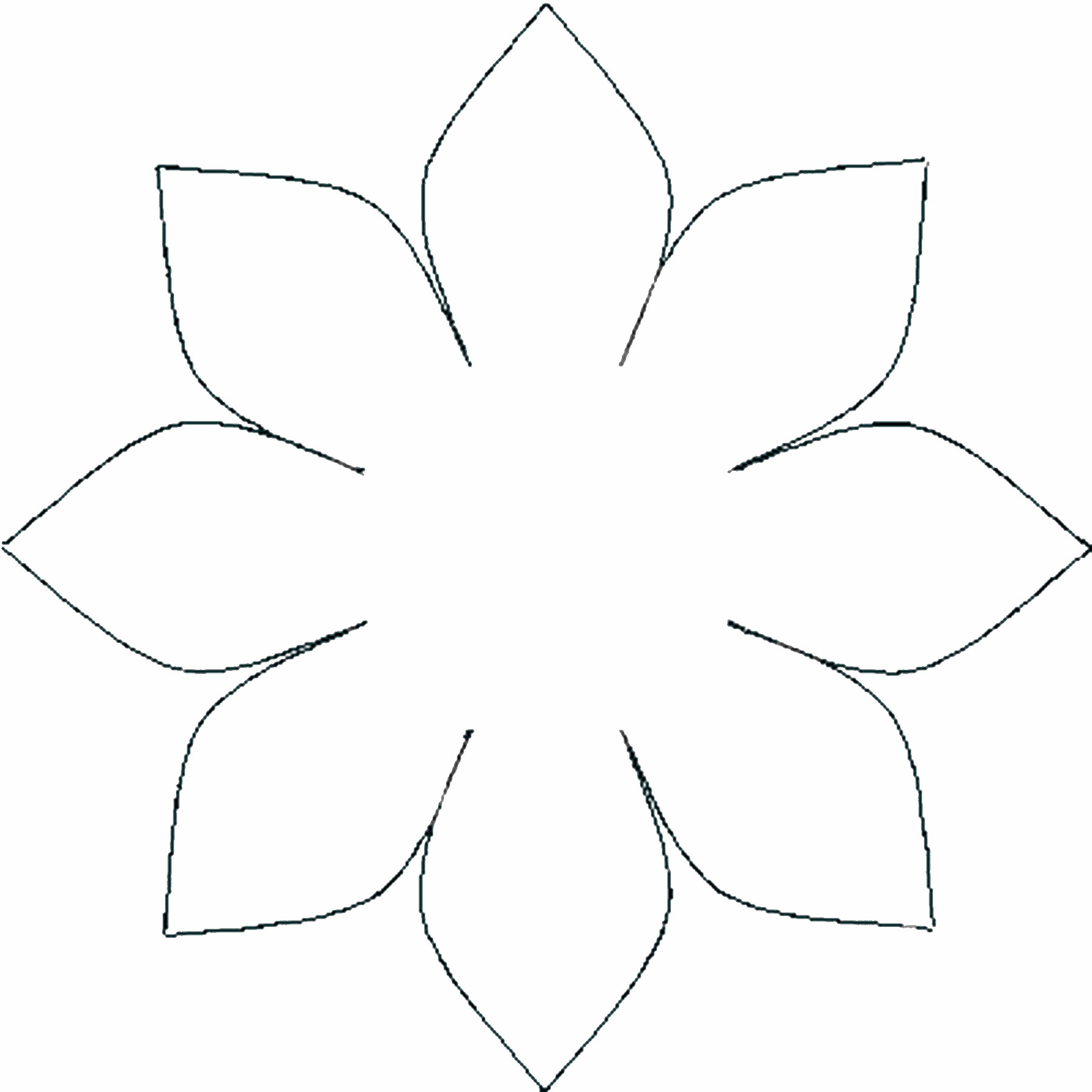 Large Flower Template Free Printable