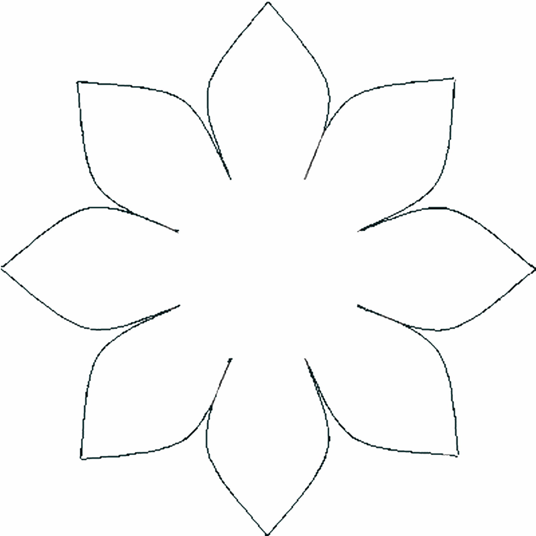 Blank Flower Template