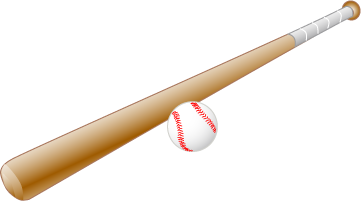 Picture Of Baseball And Bat - ClipArt Best