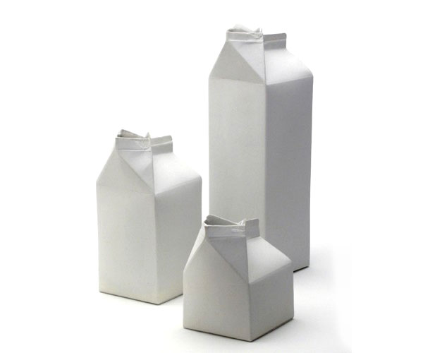 Porcelain Milk Carton Vases | Lost In A Supermarket