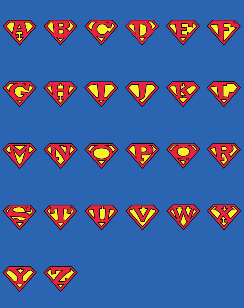 1.Superman Alphabet by MaxHalsackda on DeviantArt