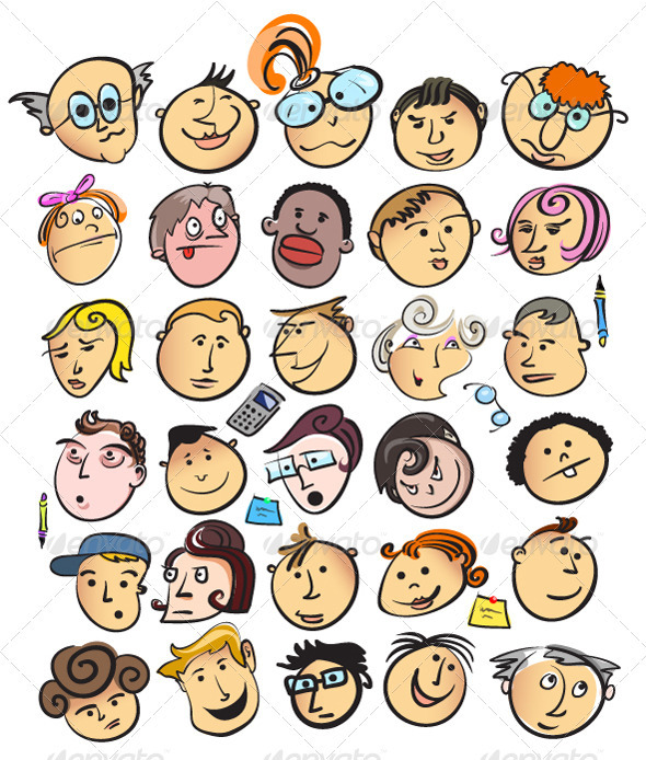 Funny Faces Cartoon - Gallery