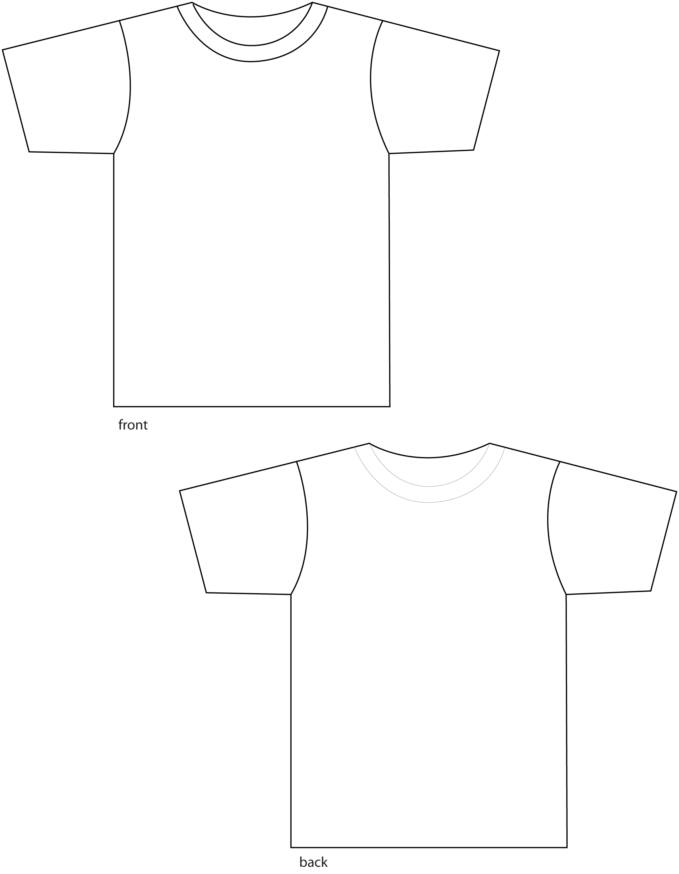 Shirttemplate | Free Images at Clker.com - vector clip art online ...