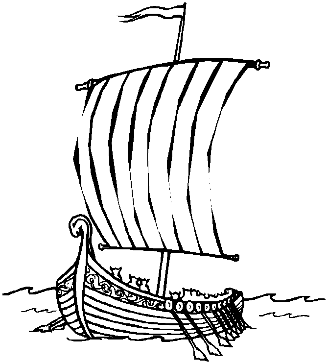 Viking Ship Drawing