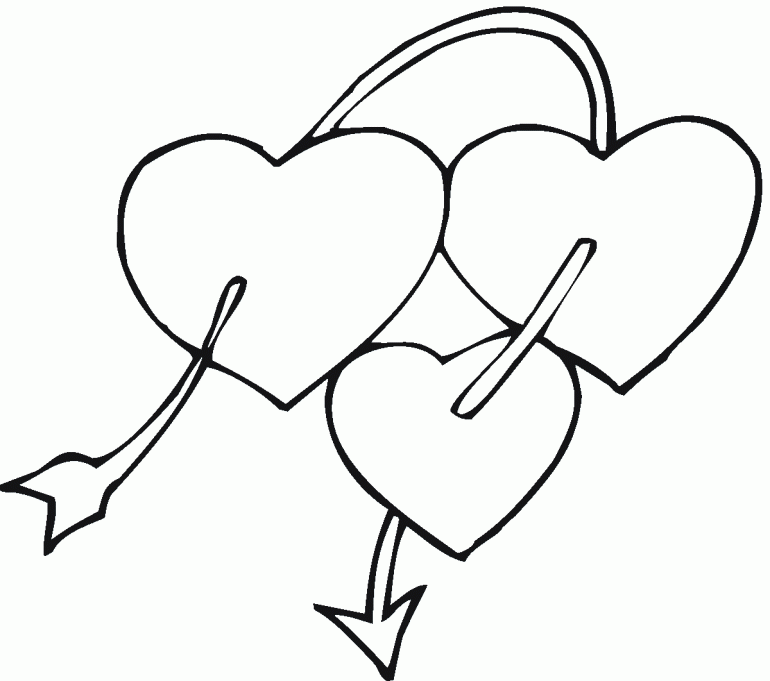 Large Hearts Coloring Pages | Online Coloring Pages