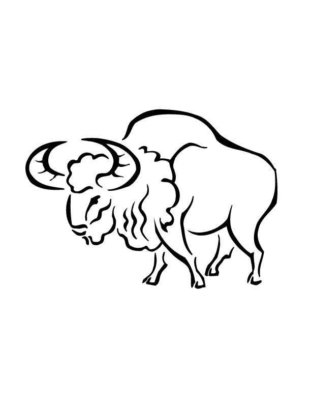 Oxen Colouring Pages (page 3)