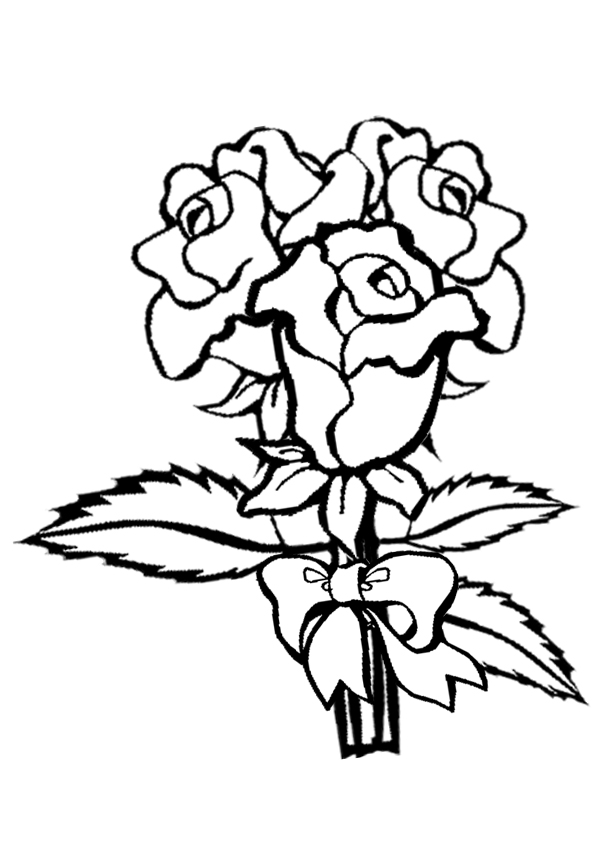 Free Online Printable Kids Colouring Pages - Beautiful Roses ...