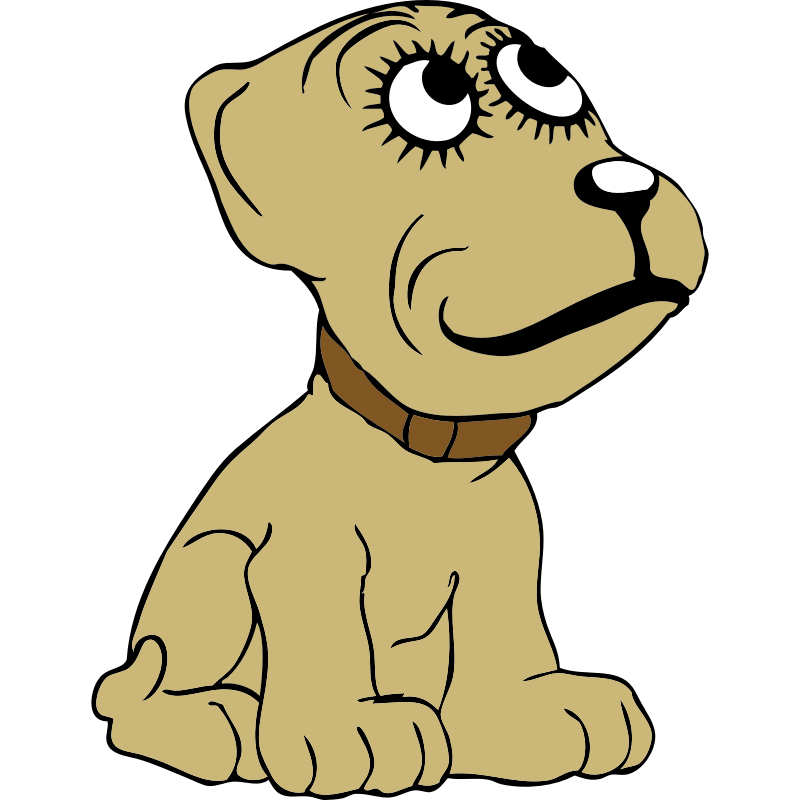 Clipart - cartoon dog