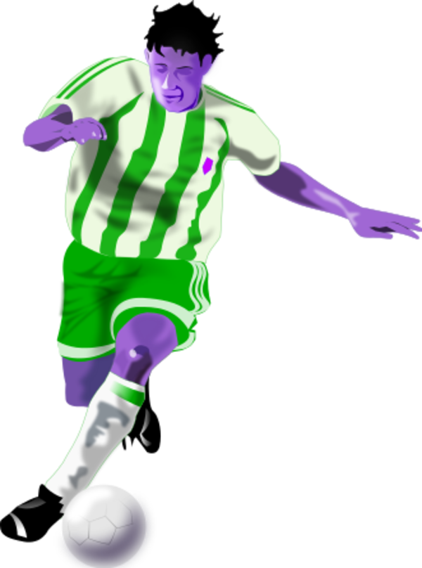 futbolista soccer player - vector Clip Art
