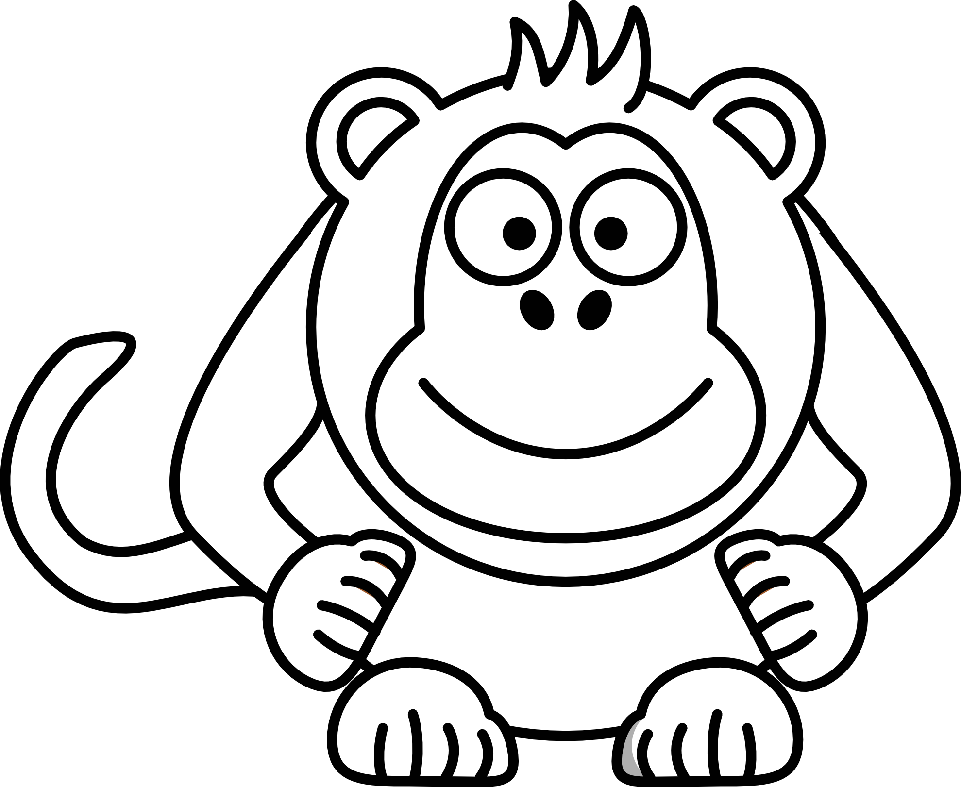 Monkey Drawing Cartoon Images & Pictures - Becuo