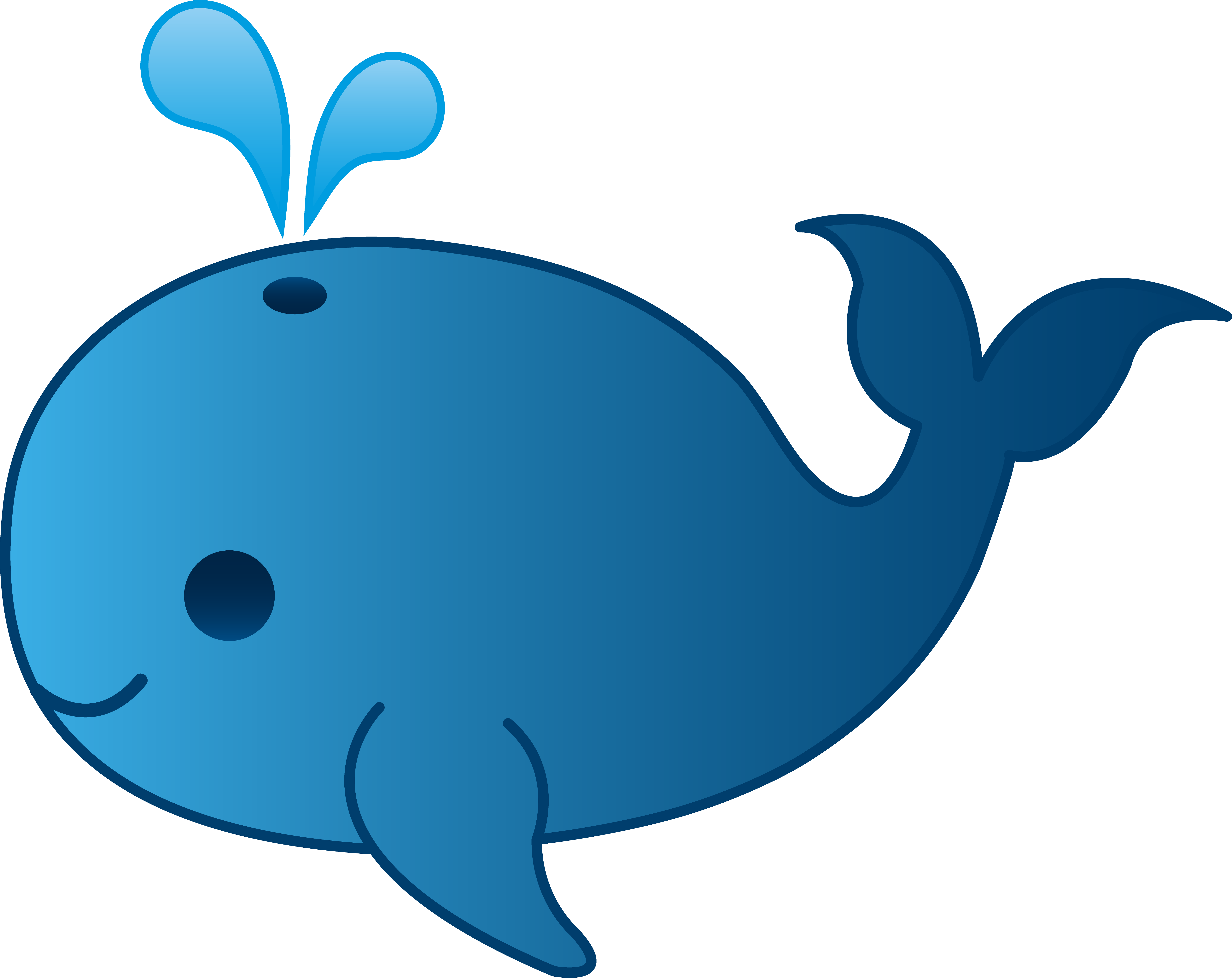 Cartoon Blue Whale - Cliparts.co