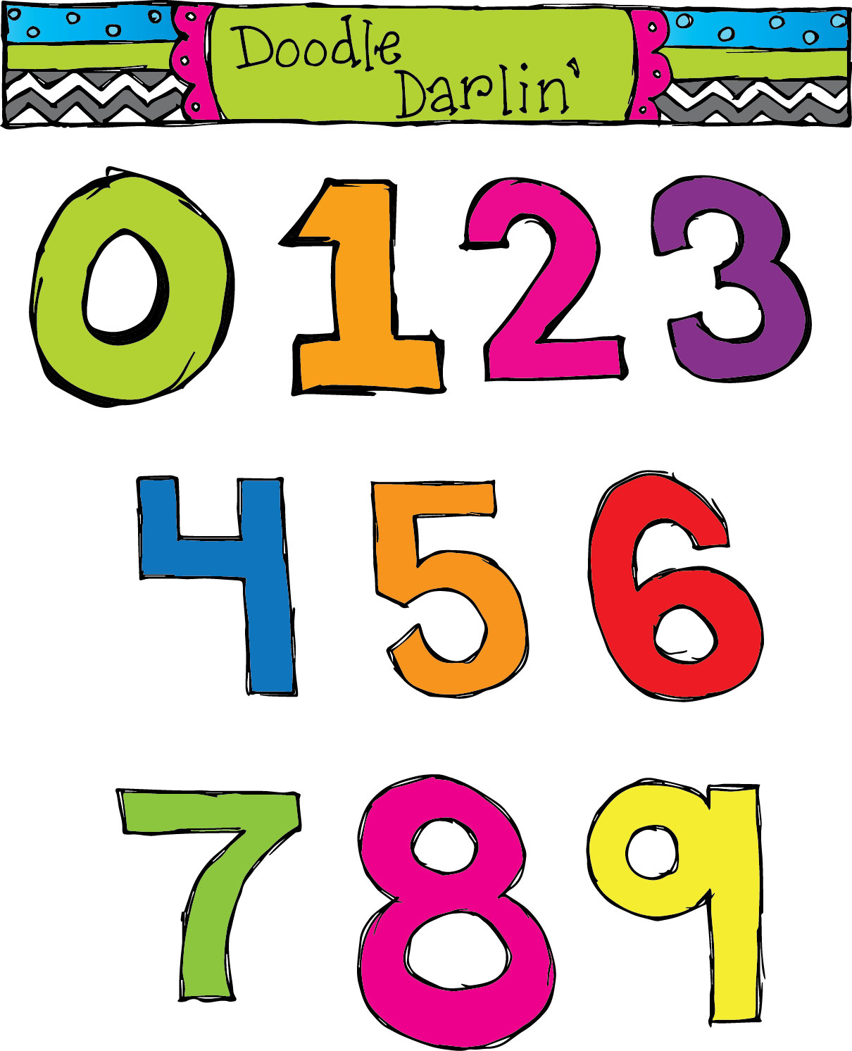 Popular items for numbers clipart on Etsy