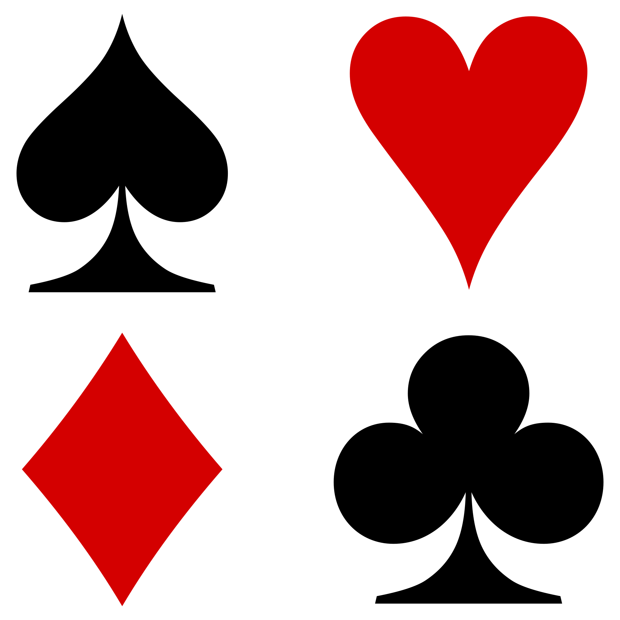 Deck Of Card Symbols Cliparts co