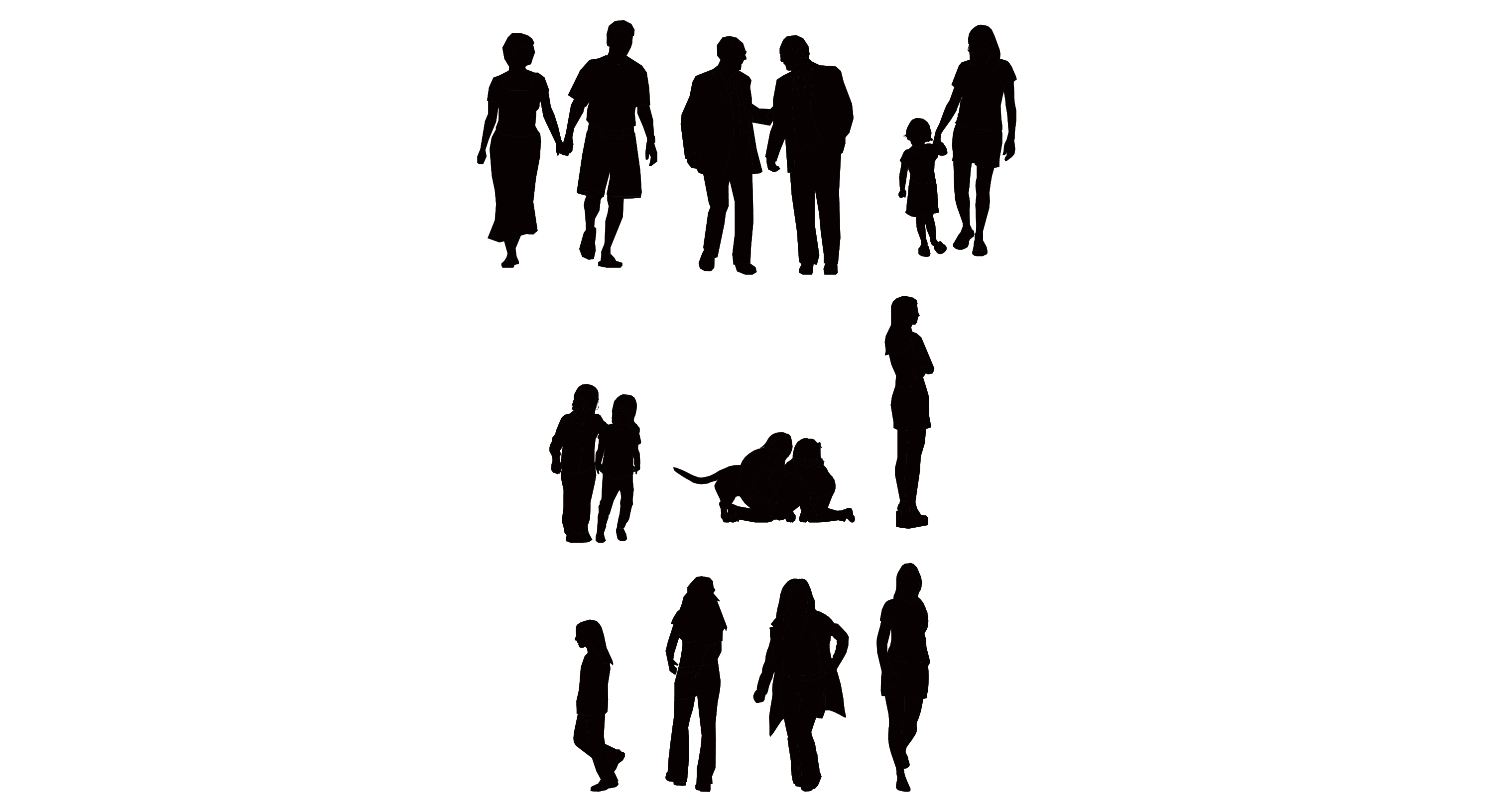 People Sitting Silhouettes - Cliparts.co