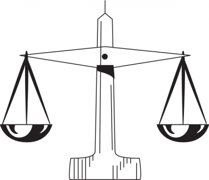 Justice Scale Vector - ClipArt Best