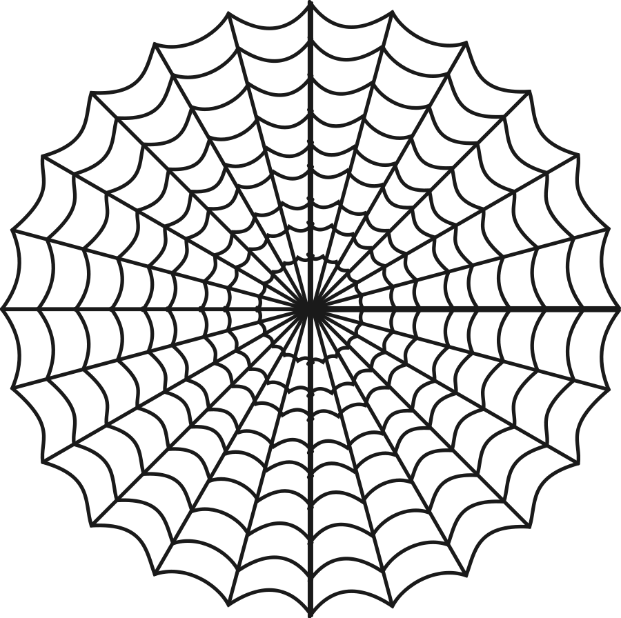 Spiders web SVG Vector file, vector clip art svg file - ClipartsFree