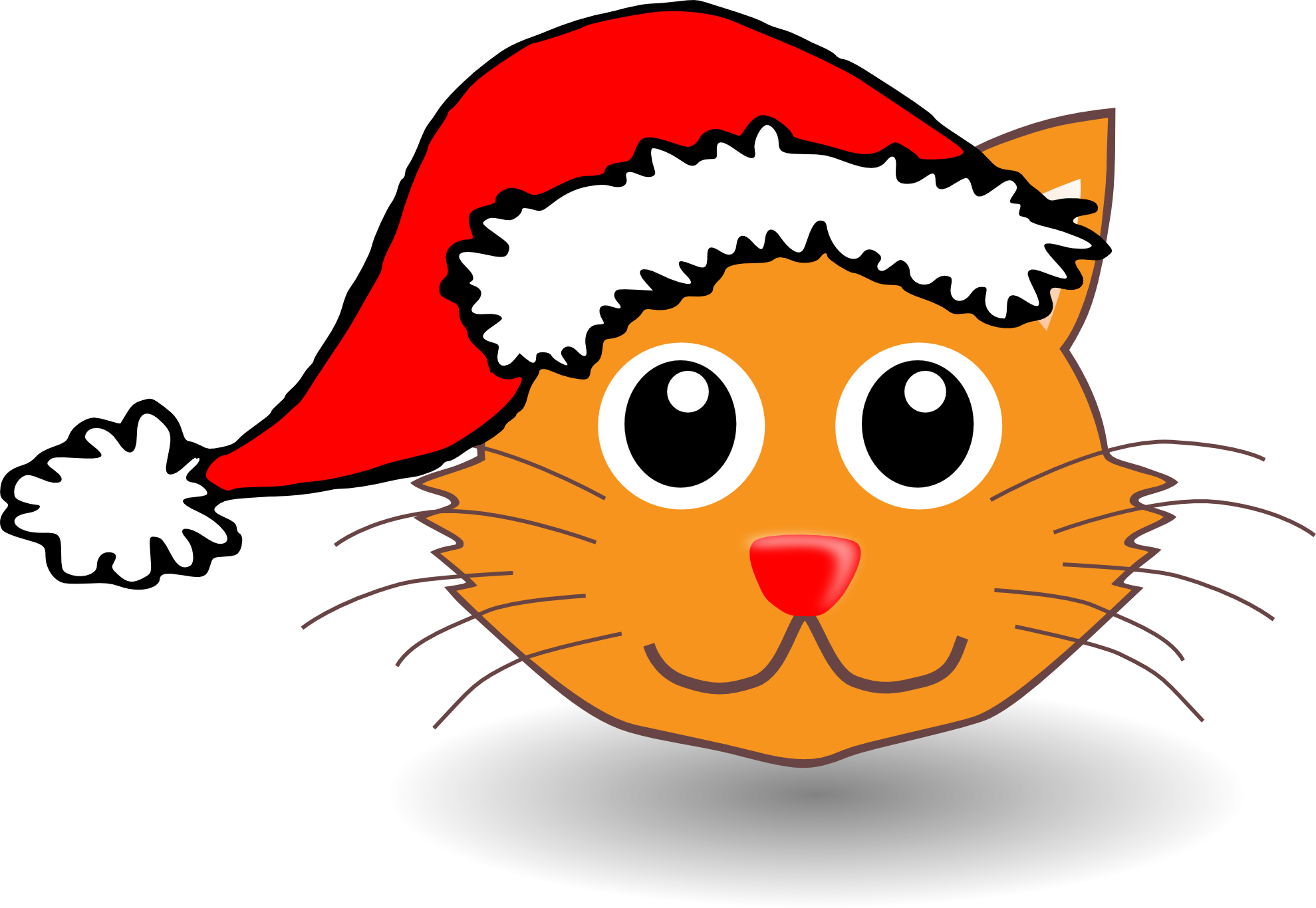 Xmas Stuff For Christmas Cartoon Cat 3967