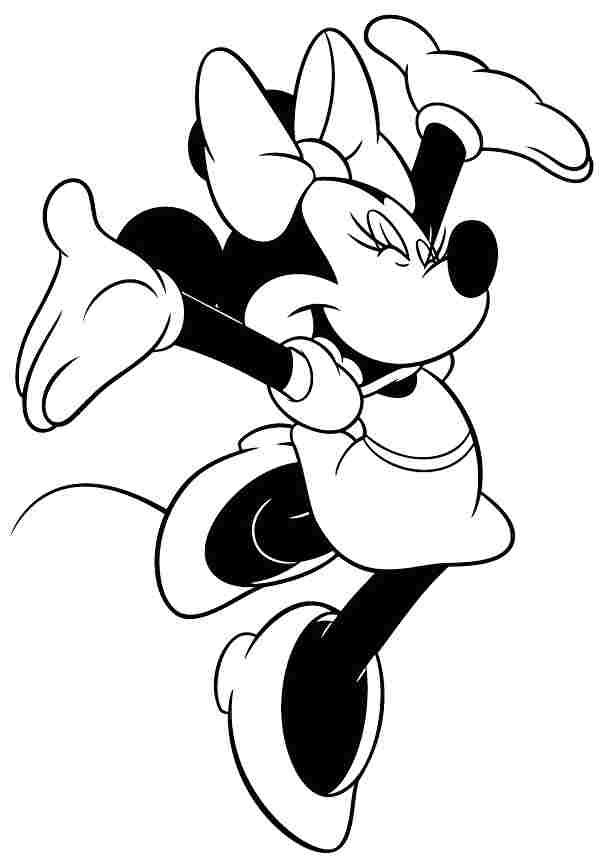 Cartoon Disney Minnie Mouse Colouring Pages Printable Free For ...