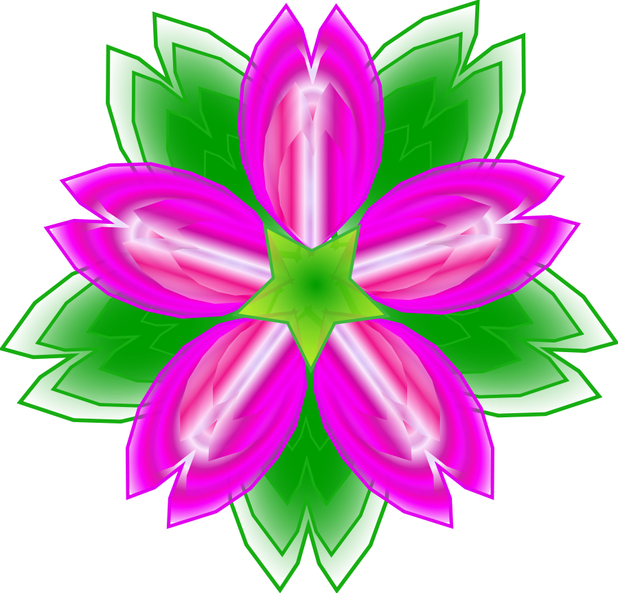 Five petalled flower SVG Vector file, vector clip art svg file ...
