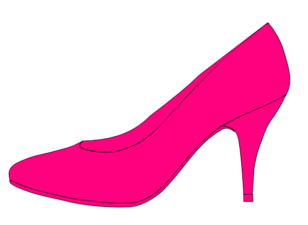 Pink Shoe clip art - vector clip art online, royalty free & public ...
