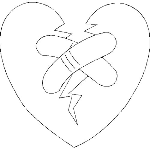Pix For > Coloring Pages Of Heart With Wings