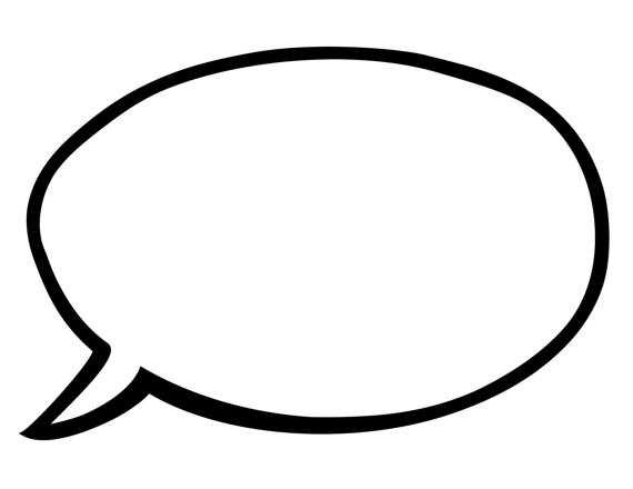 FULL PAGE Blank Speech Bubbles printable - ClipArt Best - ClipArt Best