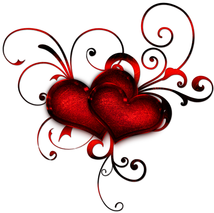 Red Heart Deacoration PNG Clipart