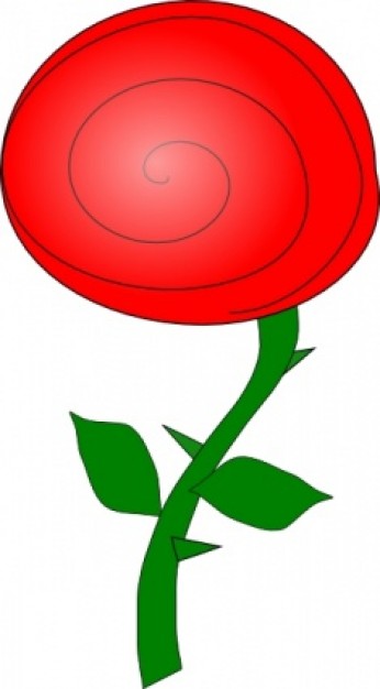 Rose Flower Clip Art (.) - Cartoon vector #17232 | Download Free ...